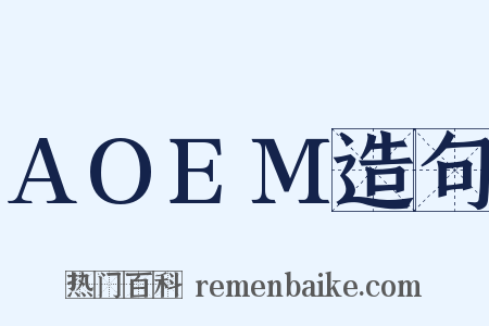 AOEM造句是什么意思的图片